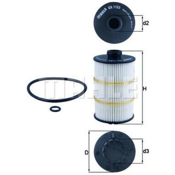 Olejový filtr MAHLE OX 1123D