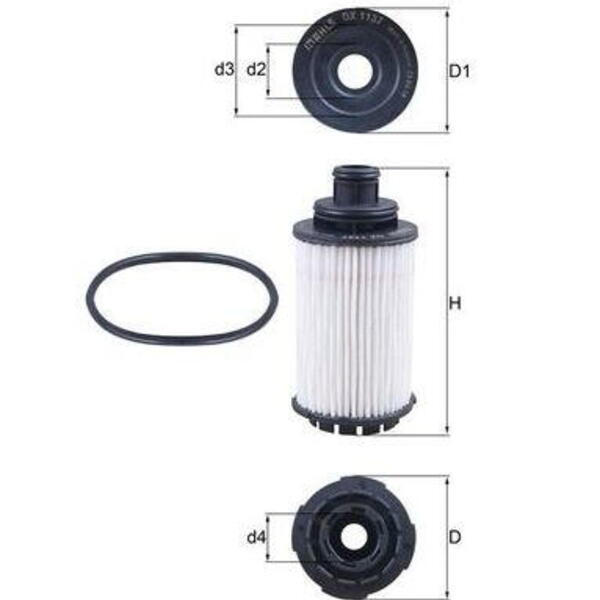 Olejový filtr MAHLE OX 1137D