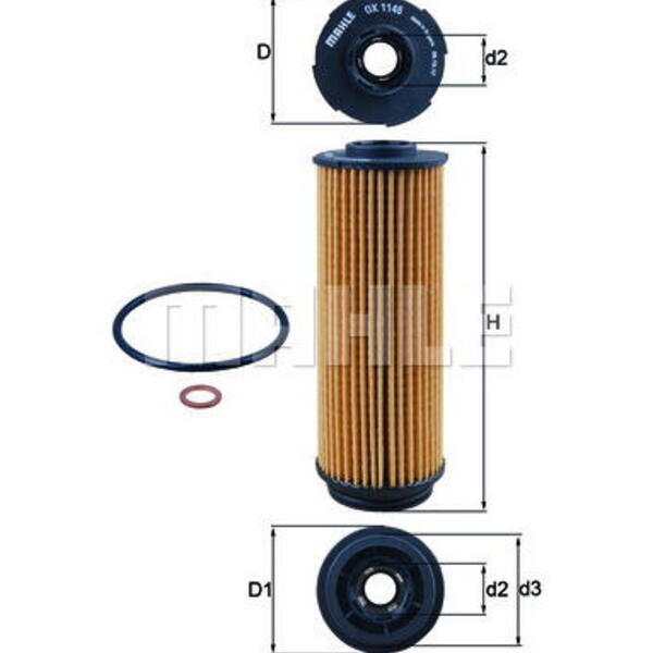 Olejový filtr MAHLE OX 1146D