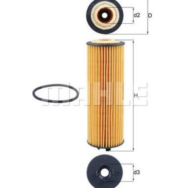 Olejový filtr MAHLE OX 1155D