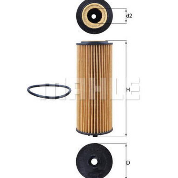 Olejový filtr MAHLE OX 1162D
