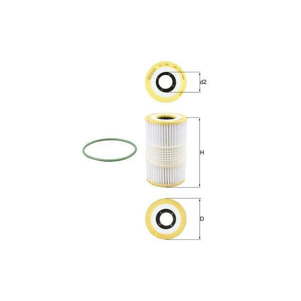 Olejový filtr MAHLE OX 1185D