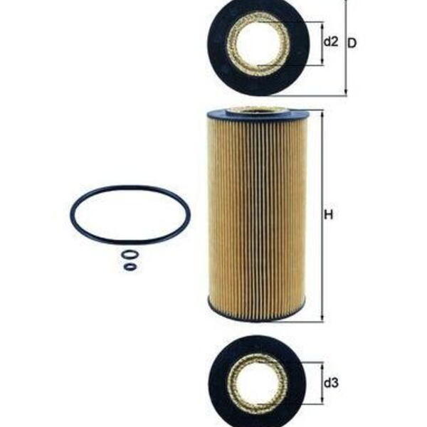 Olejový filtr MAHLE OX 123/1D