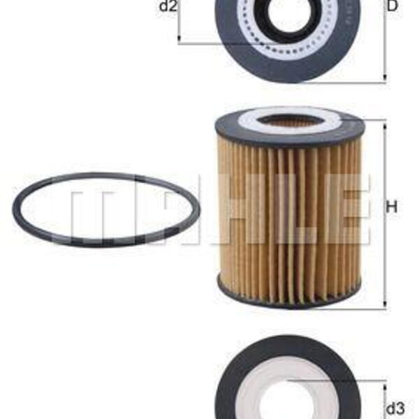 Olejový filtr MAHLE OX 1237D