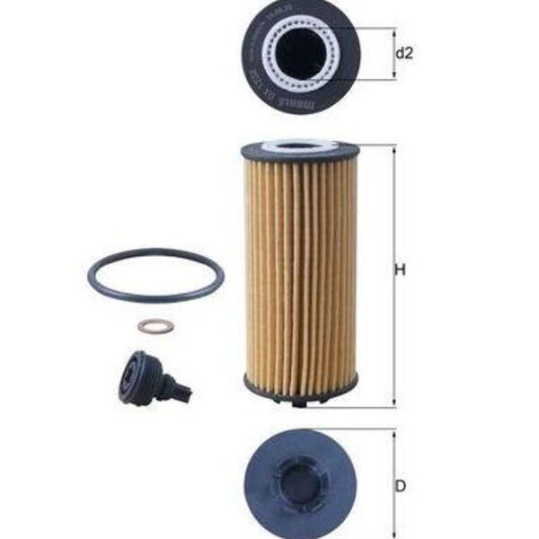 Olejový filtr MAHLE OX 1238D