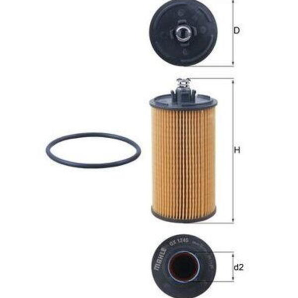 Olejový filtr MAHLE OX 1245D