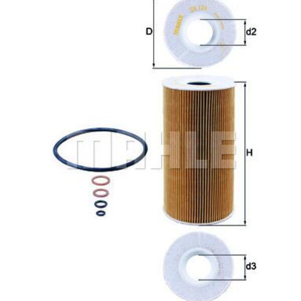 Olejový filtr MAHLE OX 126D