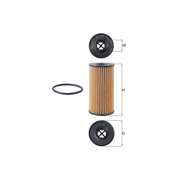 Olejový filtr MAHLE OX 1308D