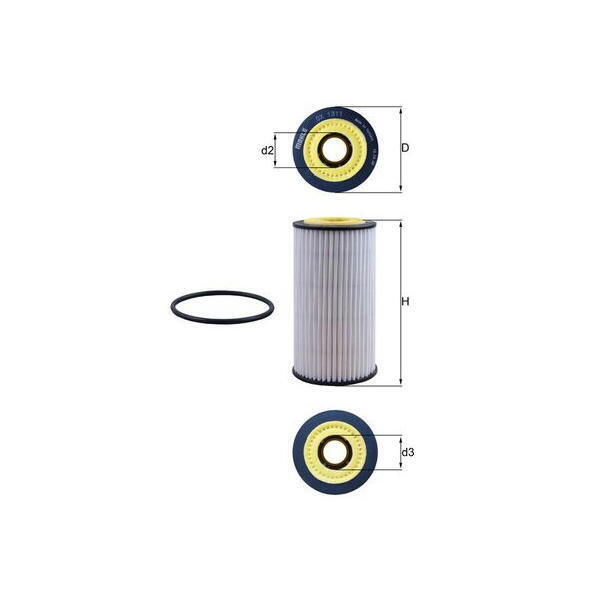 Olejový filtr MAHLE OX 1311D