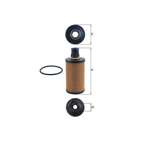 Olejový filtr MAHLE OX 1338D
