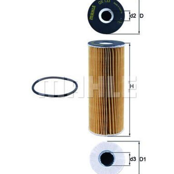 Olejový filtr MAHLE OX 133D
