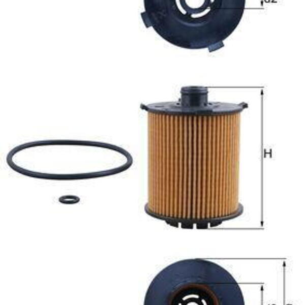 Olejový filtr MAHLE OX 1357D