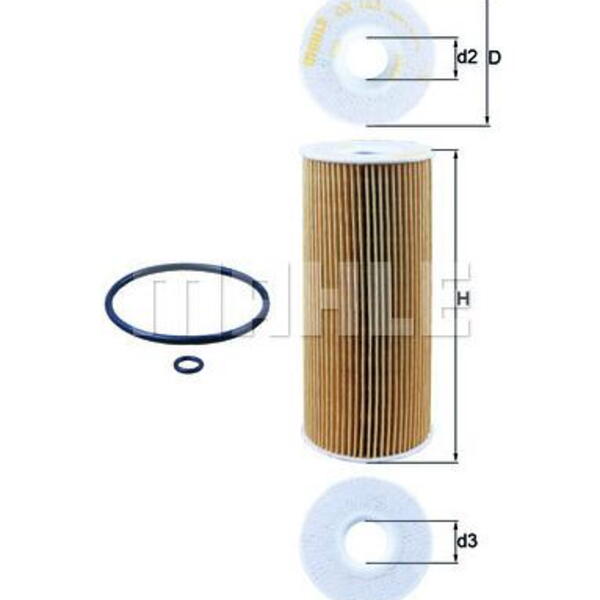 Olejový filtr MAHLE OX 143D