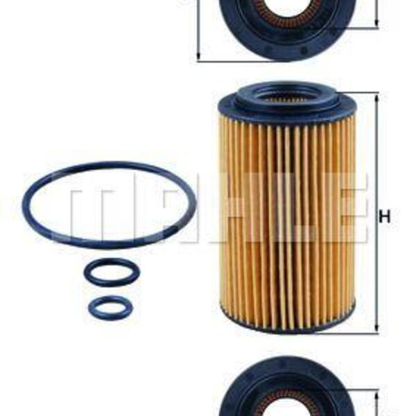 Olejový filtr MAHLE OX 153/7D2
