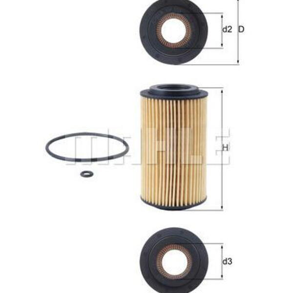 Olejový filtr MAHLE OX 153D1