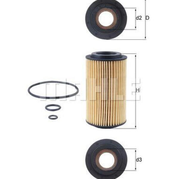 Olejový filtr MAHLE OX 153D3