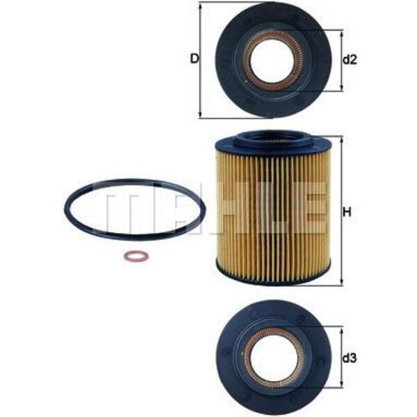 Olejový filtr MAHLE OX 154/1D