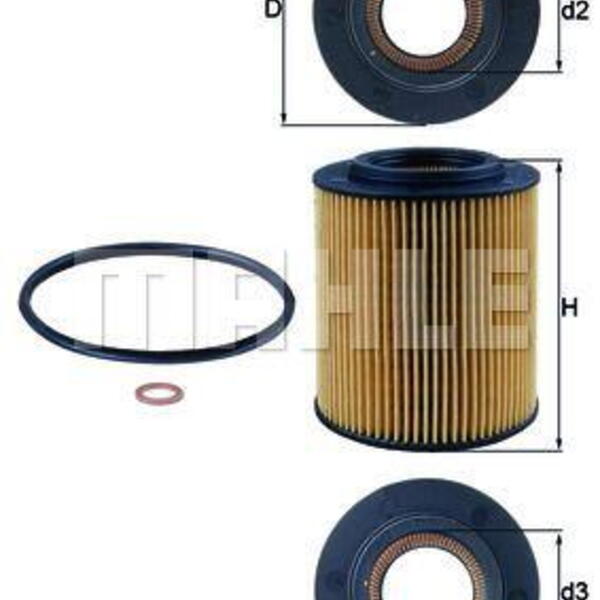 Olejový filtr MAHLE OX 154/1D