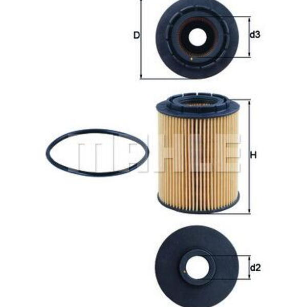 Olejový filtr MAHLE OX 160D