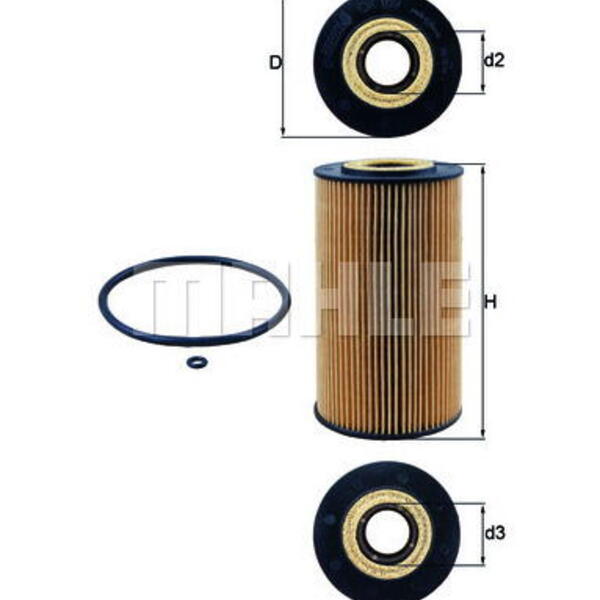 Olejový filtr MAHLE OX 169D