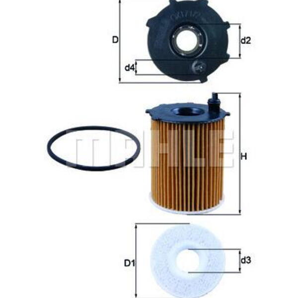 Olejový filtr MAHLE OX 171/2D