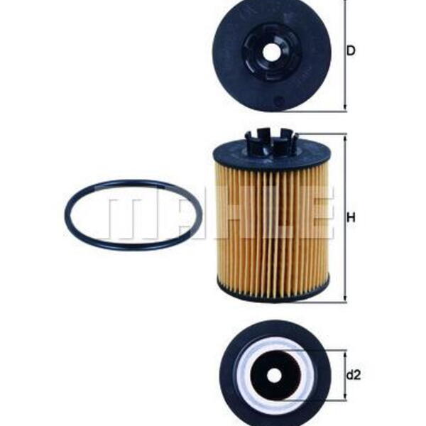 Olejový filtr MAHLE OX 173/2D