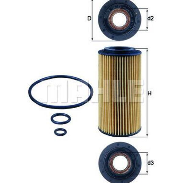 Olejový filtr MAHLE OX 179D