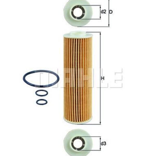 Olejový filtr MAHLE OX 183/5D