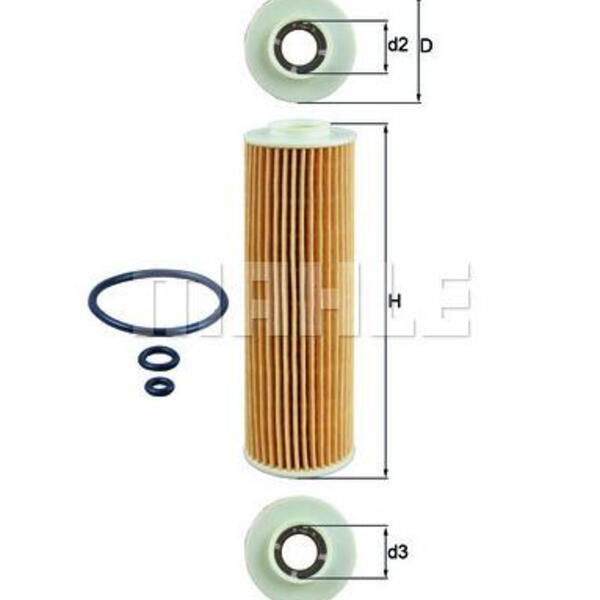 Olejový filtr MAHLE OX 183/5D1
