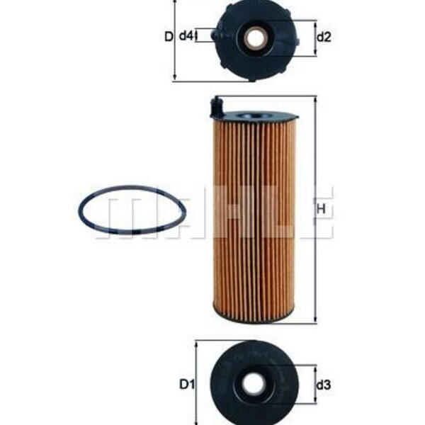 Olejový filtr MAHLE OX 196/1D1