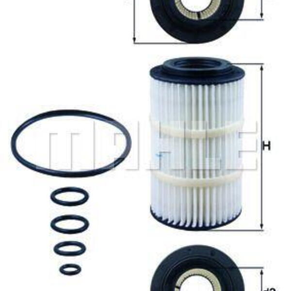 Olejový filtr MAHLE OX 345/7D