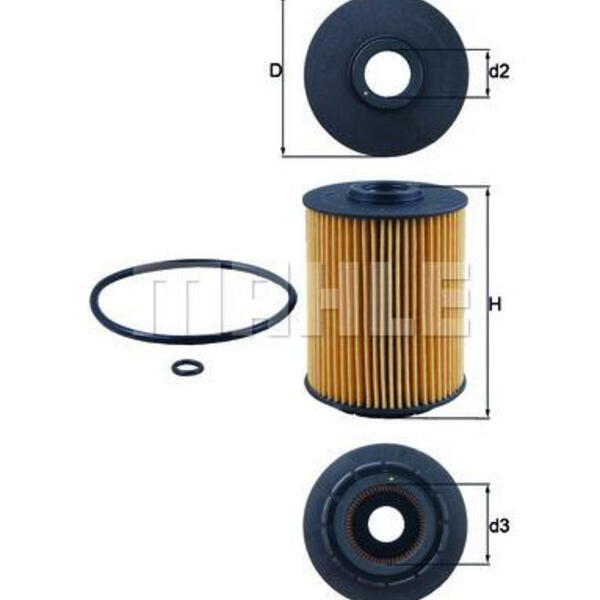 Olejový filtr MAHLE OX 356D