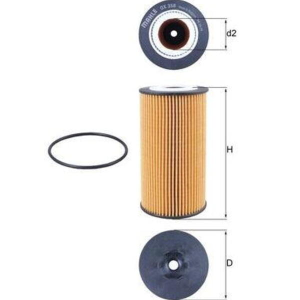 Olejový filtr MAHLE OX 358D