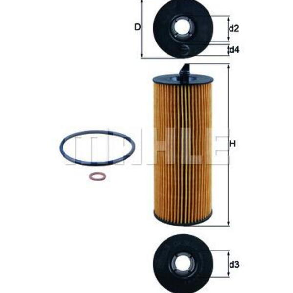 Olejový filtr MAHLE OX 361/4D