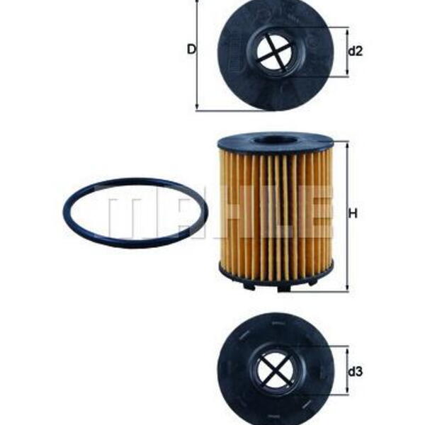 Olejový filtr MAHLE OX 371D