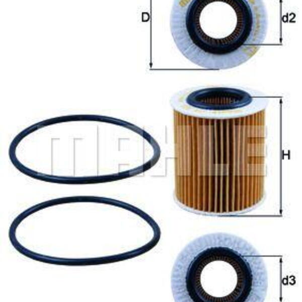 Olejový filtr MAHLE OX 386D