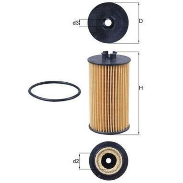 Olejový filtr MAHLE OX 401D