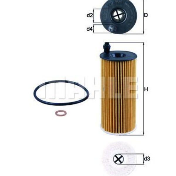 Olejový filtr MAHLE OX 404D
