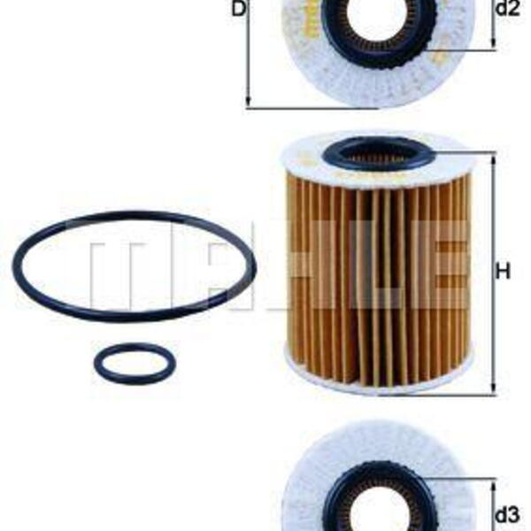 Olejový filtr MAHLE OX 413D1