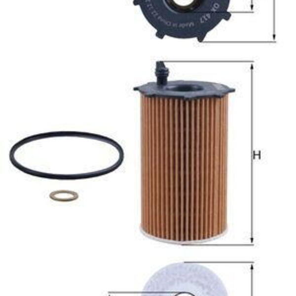 Olejový filtr MAHLE OX 417D