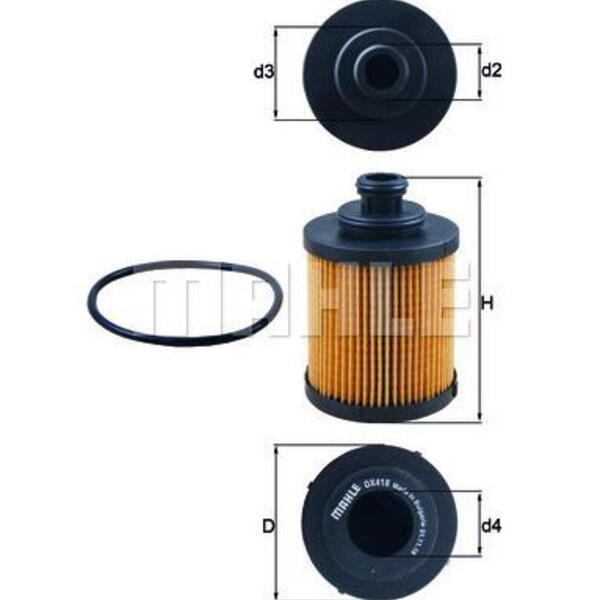 Olejový filtr MAHLE OX 418D
