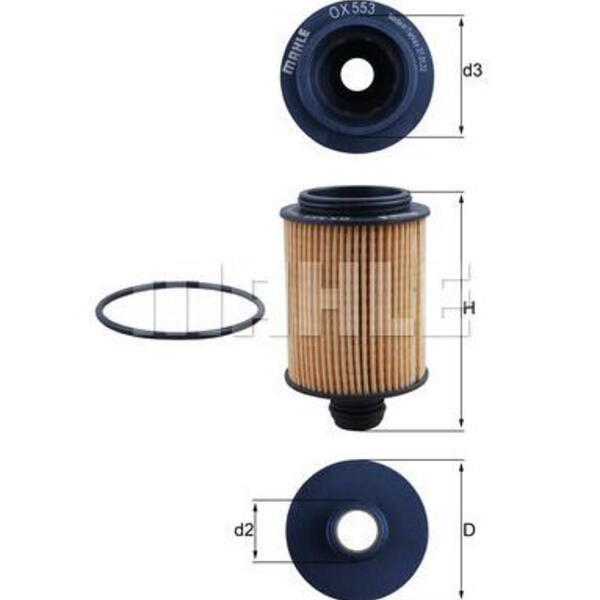 Olejový filtr MAHLE OX 553D