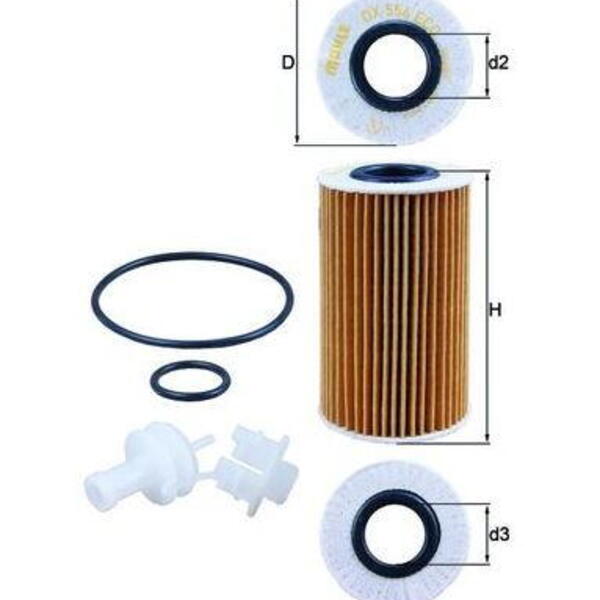 Olejový filtr MAHLE OX 554D2