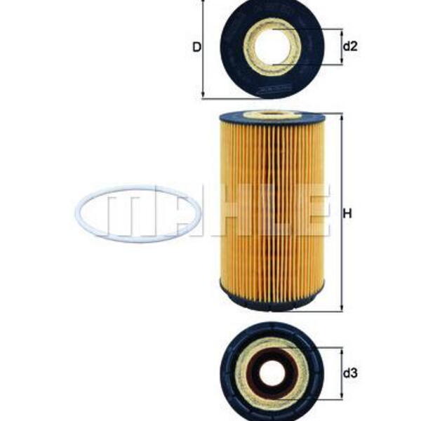 Olejový filtr MAHLE OX 557D
