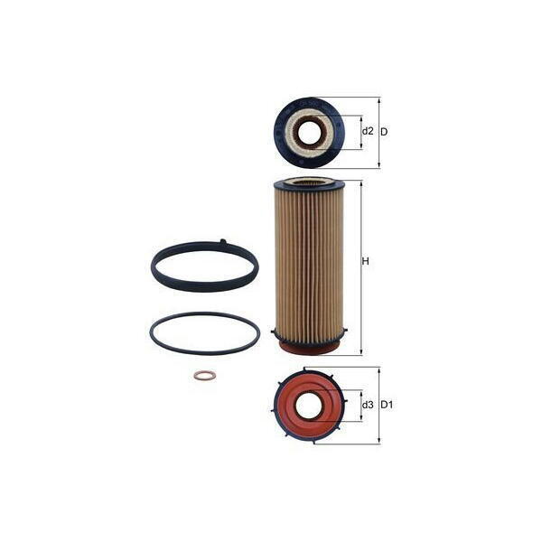 Olejový filtr MAHLE OX 560D