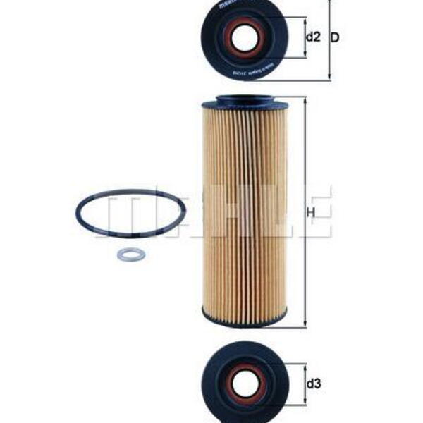Olejový filtr MAHLE OX 775D