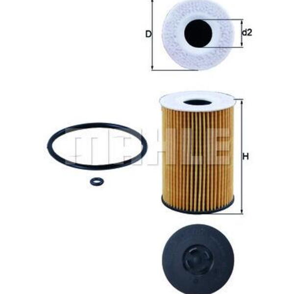 Olejový filtr MAHLE OX 787D