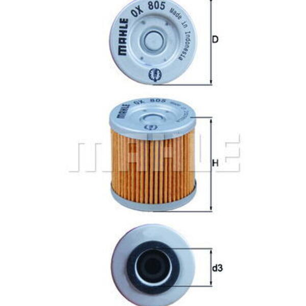 Olejový filtr MAHLE OX 805