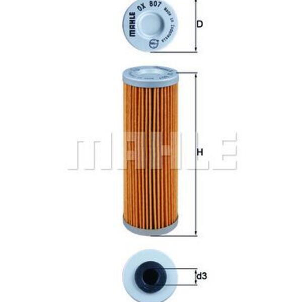 Olejový filtr MAHLE OX 807