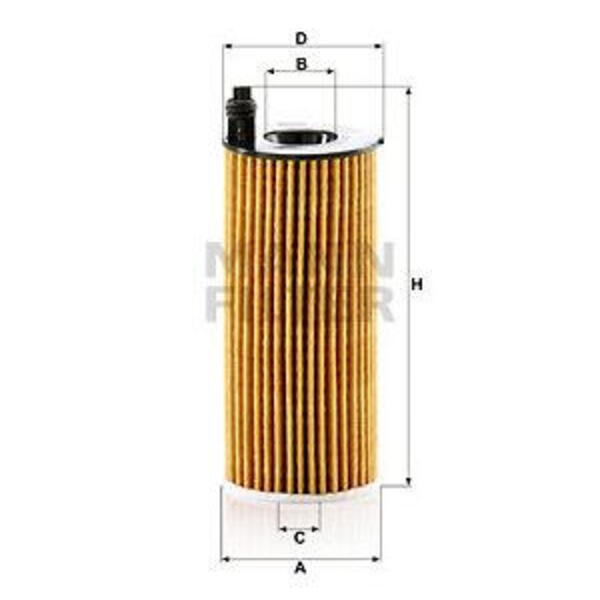Olejový filtr MANN-FILTER HU 6014 z
